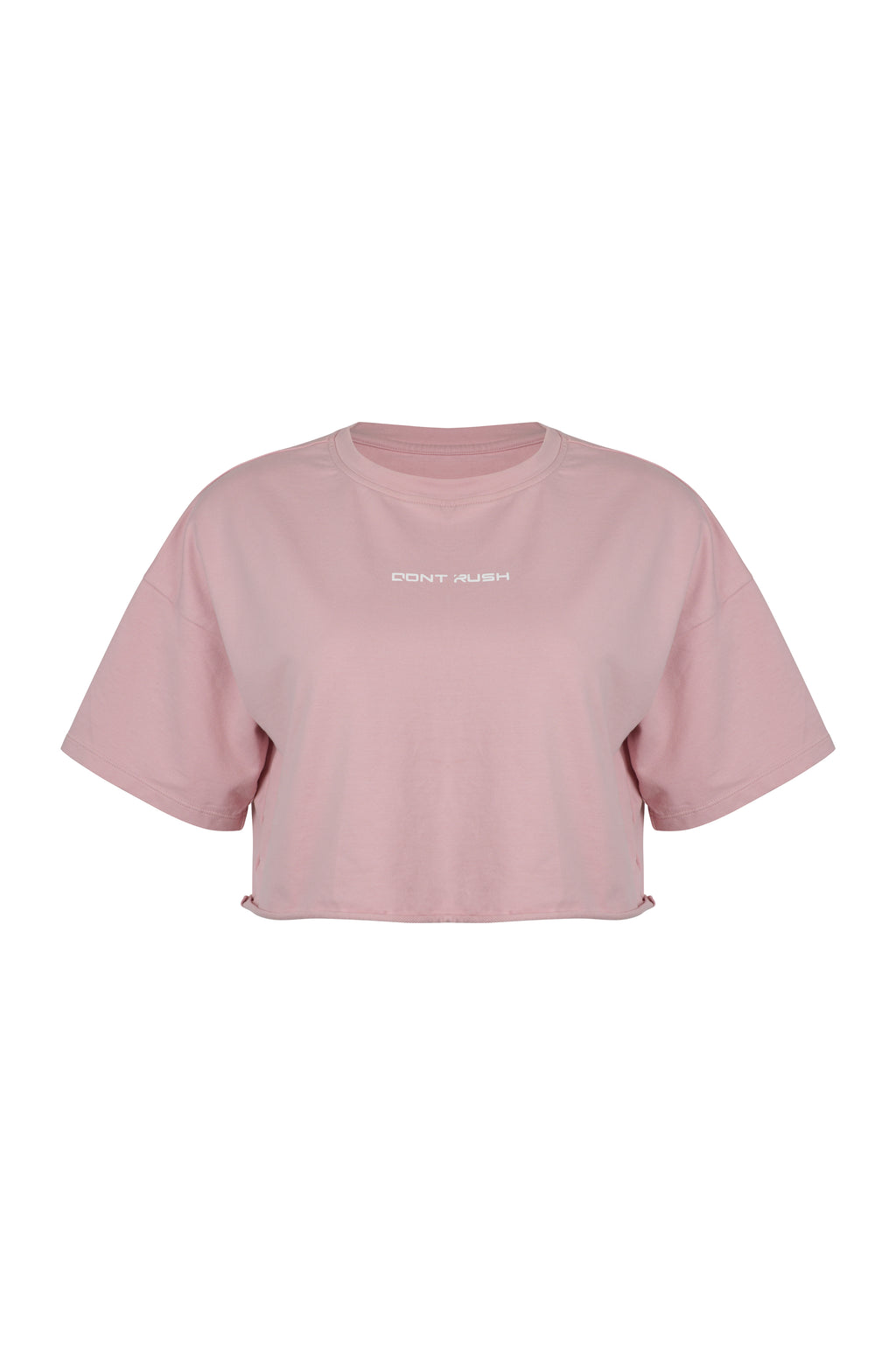 BOYFRIEND CROP TEE - Light Pink
