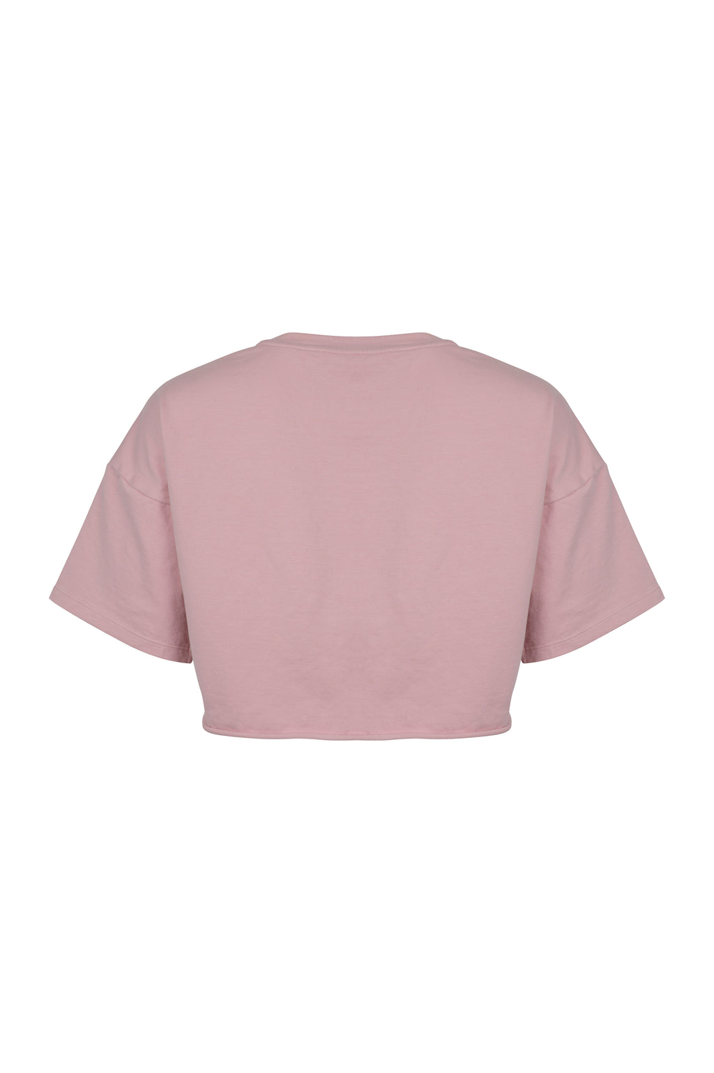 BOYFRIEND CROP TEE - Light Pink