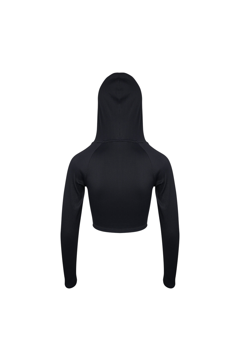 SCULPT HOODIE CROP - Black